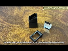 Módulo de huellas dactilares negro Casilla de protección reforzada duradera