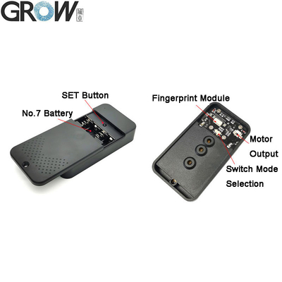 GROW K236-A+R502-A DC6V 4*AAA Battery Low Power Design Admin/User Fingerprint Control Board With Battery Box for Access System