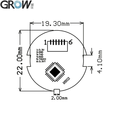 GROW K236-A+R502-A DC6V 4*AAA Battery Low Power Design Admin/User Fingerprint Control Board With Battery Box for Access System
