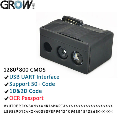 Crecer GM69PRO-S 1280 * 800CMOS OCR / 1D / 2D módulo de escáner de códigos de barras soporte Ocr Código de pasaporte