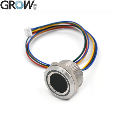 GROW R503-M22 DC3.3V 200 Capacidad Anillo redondo RGB Indicador LED Control de módulo de huellas digitales capacitivo Sensor