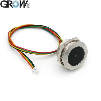 GROW GM60 Anillo de control LED de acero inoxidable Indicador de luz UART Interfaz 1D / 2D Código de barras QR Código de barras Lector de módulo