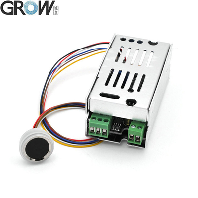 Placa de control de huellas dactilares GROW K215-V1.3+R502-F con salida de relé autoblocante DC10-30V + Módulo de huellas dactilares pequeño e impermeable R502-F