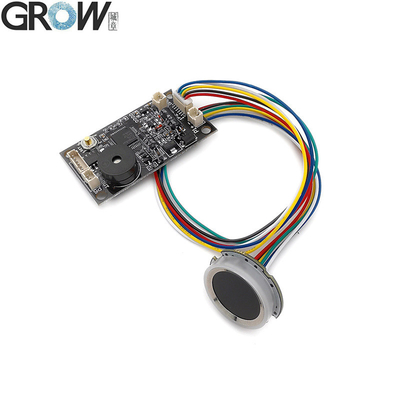 GROW KS200+R502-A Batería 4*AA o DC3.7V-6.5V Motor de salida Anillo circular indicador de luz de huella digital Control de acceso