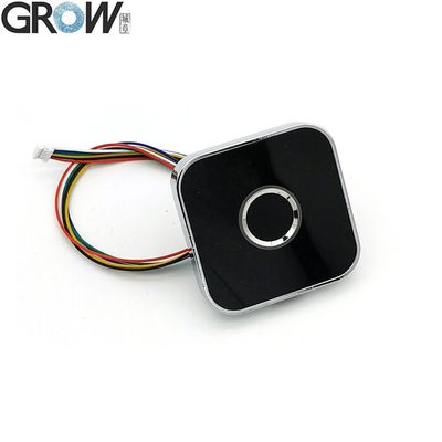 GROW R502-AW Anillo redondo de aleación de zinc LED Control DC3.3V Sensor de módulo de huellas digitales capacitivo